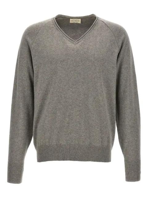 V-neck raglan-sleeve sweater by MA'RY'YA