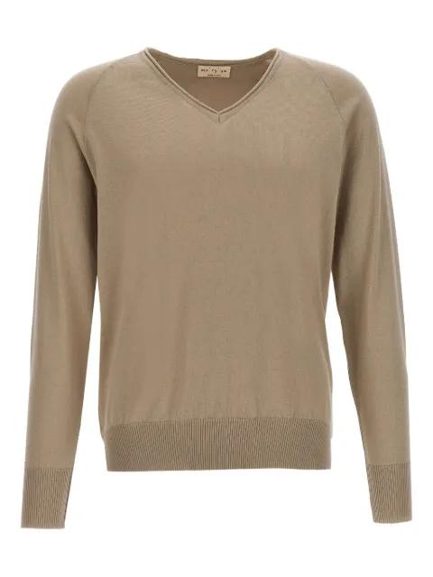V-neck raglan-sleeve sweater by MA'RY'YA