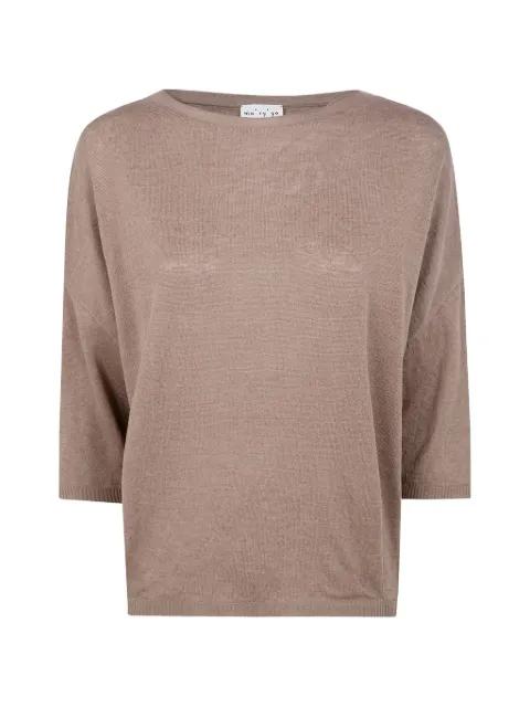 boat-neck sweater by MA'RY'YA