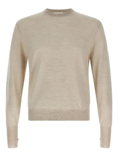 cuffed-sleeve crew-neck sweater by MA'RY'YA