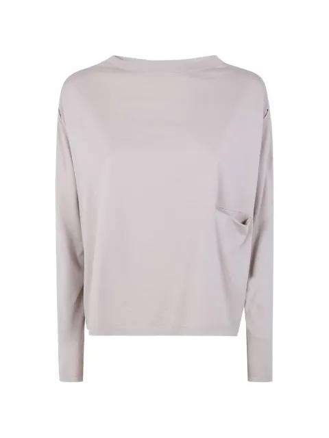 draped-pocket T-shirt by MA'RY'YA