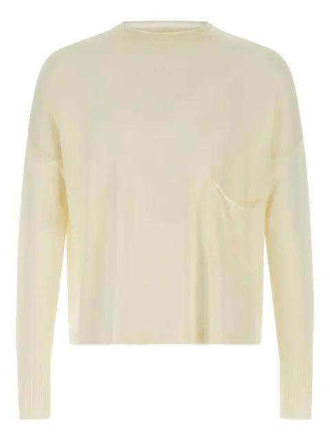 pocket round-neck sweater by MA'RY'YA