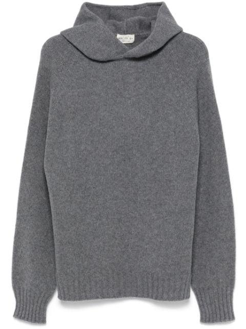 ribbed-knit hoodie by MA'RY'YA