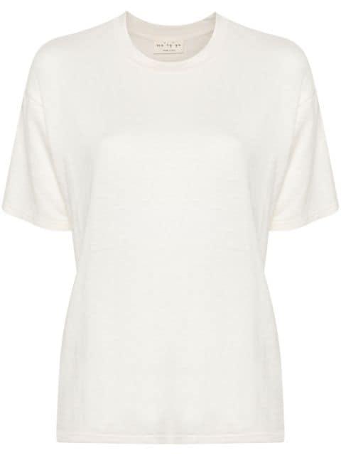 slub-texture T-shirt by MA'RY'YA