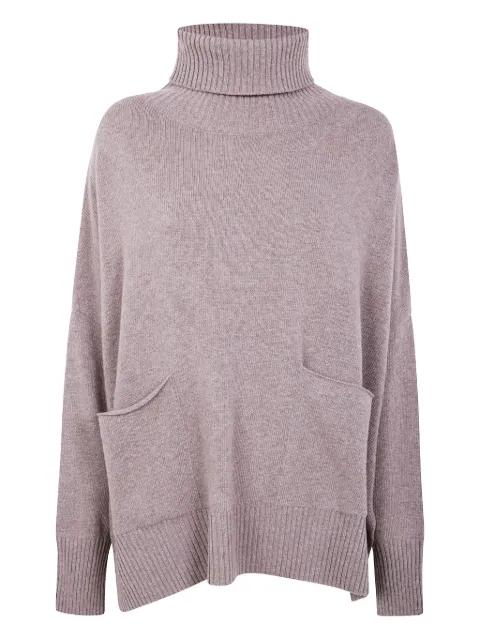 two-pocket roll neck sweater by MA'RY'YA