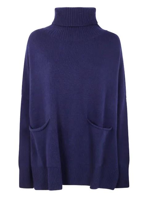 two-pocket roll neck sweater by MA'RY'YA