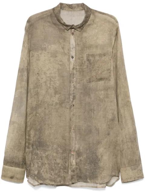 abstract-print shirt by MASNADA
