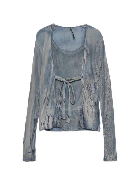 acid-wash blouse by MASNADA