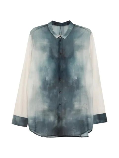 brushed-effect shirt by MASNADA