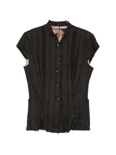 button fringed jacket by MASNADA