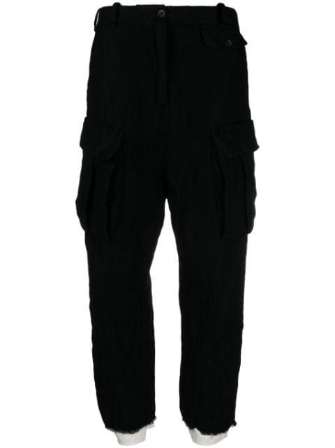 cropped cargo trousers by MASNADA