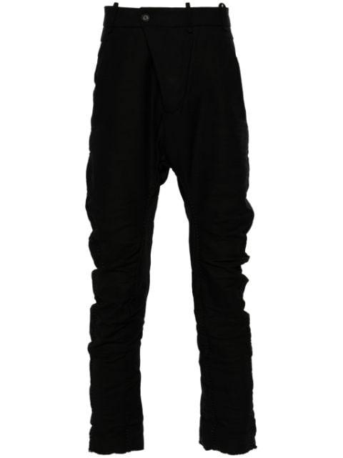 distressed-effect trousers by MASNADA