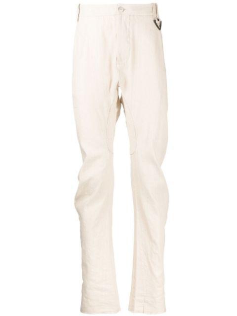 pinstripe slim-cut chinos by MASNADA