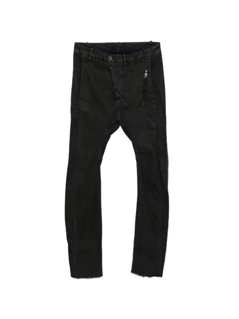 zip-detail trousers by MASNADA