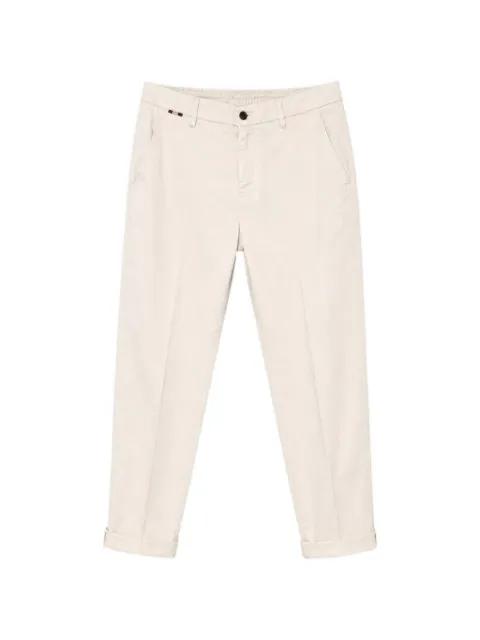 elasticated-waistband turn-up trousers by MASON'S