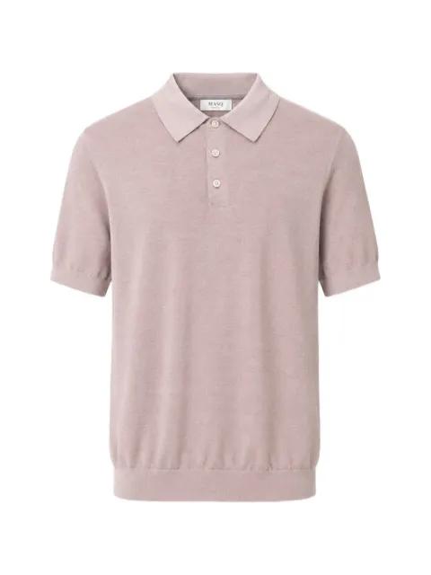 short-sleeve knitted polo shirt by MASQ