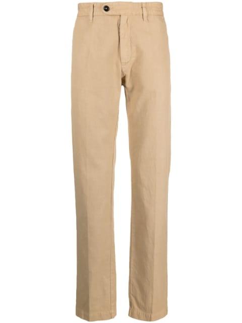 straight-leg chino trousers by MASSIMO ALBA