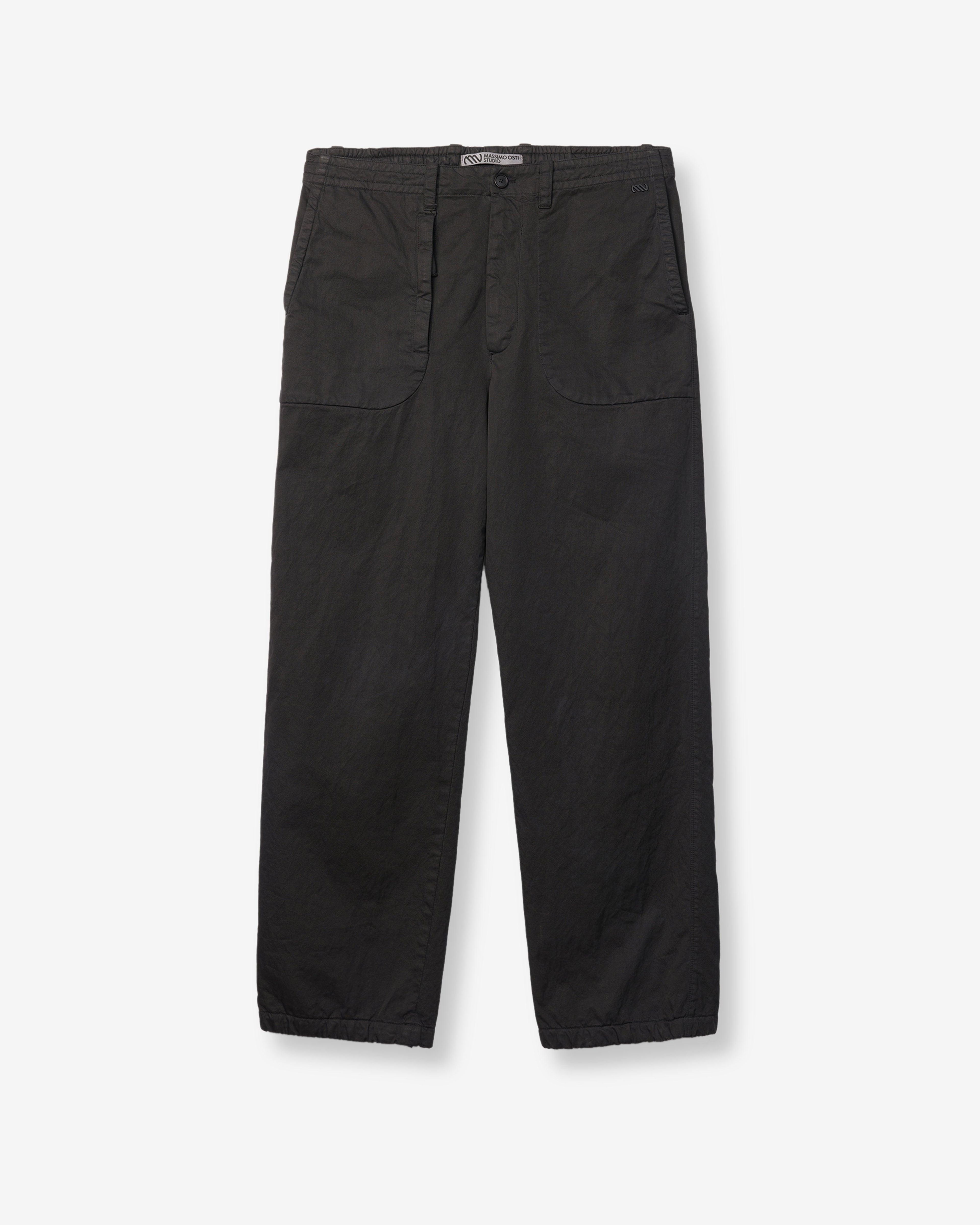Massimo Osti - Men's Gabardine Pants - (Black) by MASSIMO OSTI