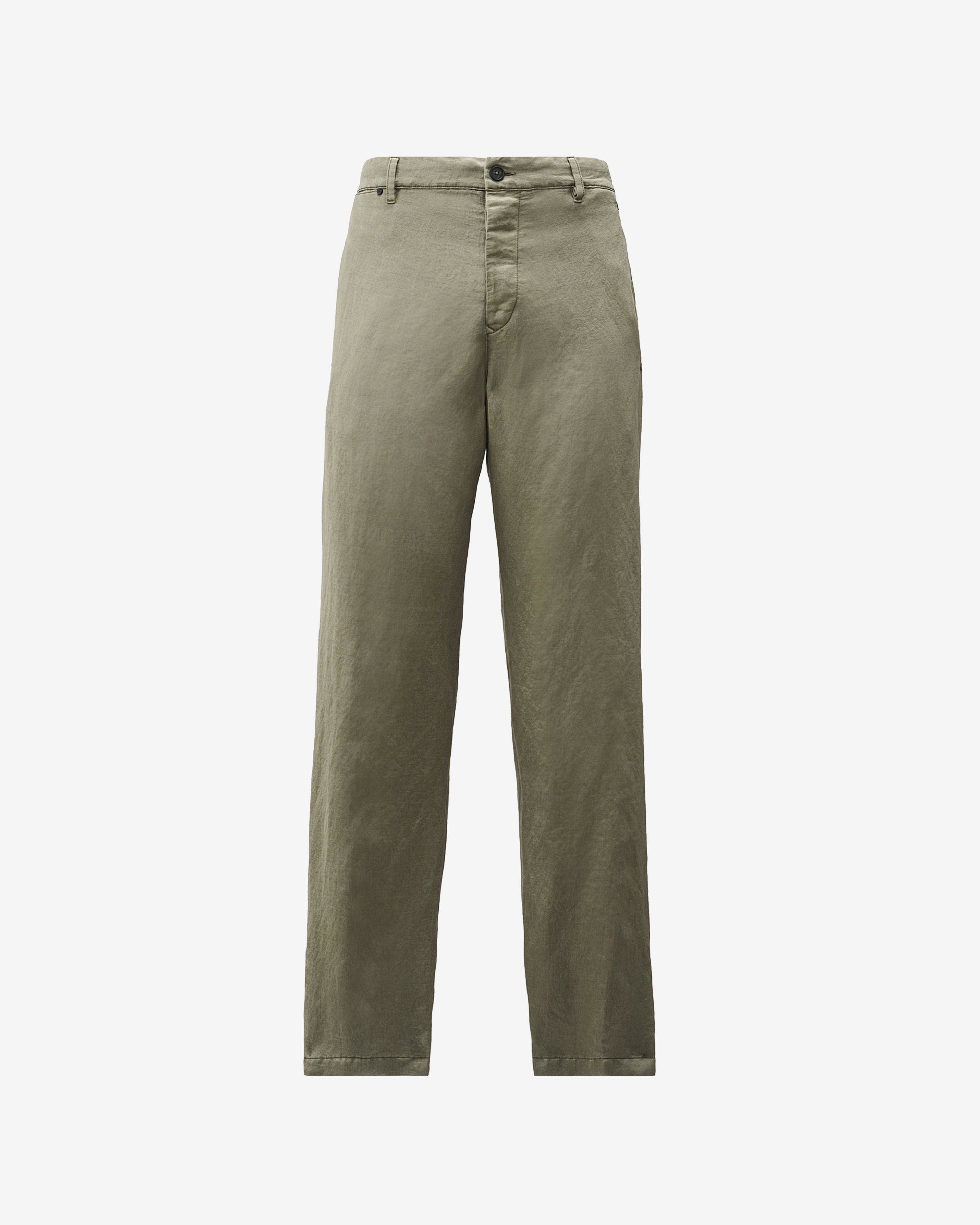 Massimo Osti - Men's Garment Dyed 5-Pocket Pants - (Leaf) by MASSIMO OSTI