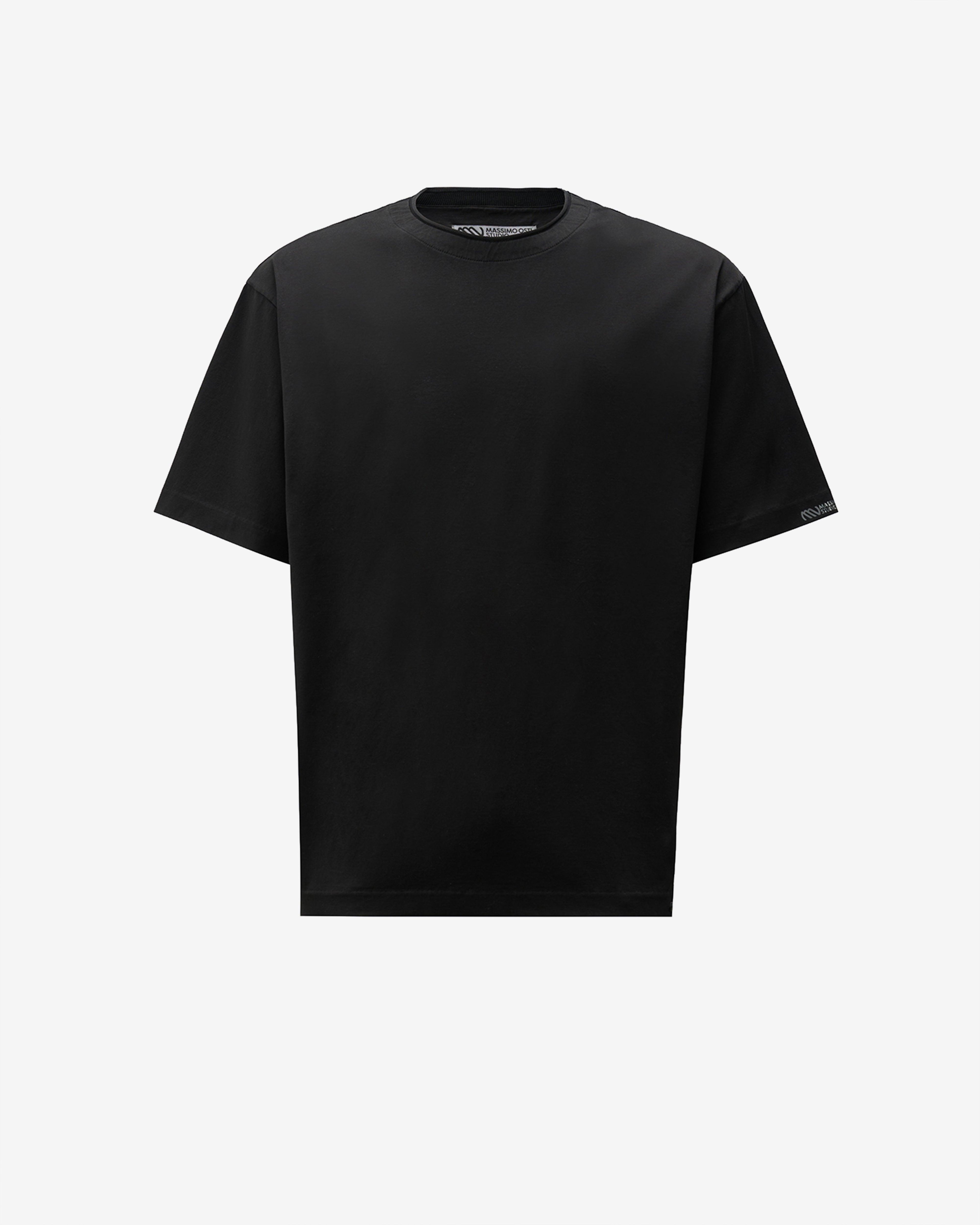 Massimo Osti - Men's Mercerized Jersey Tee - (Black) by MASSIMO OSTI