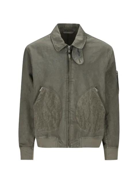 collared zip jacket by MASSIMO OSTI STUDIO
