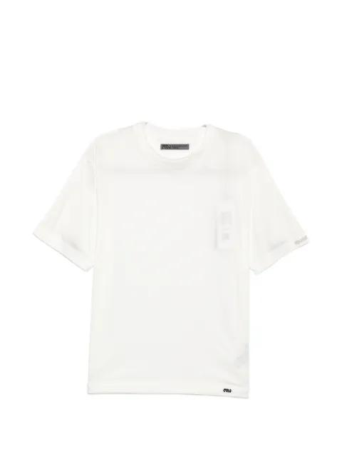 logo-print round-neck T-shirt by MASSIMO OSTI STUDIO