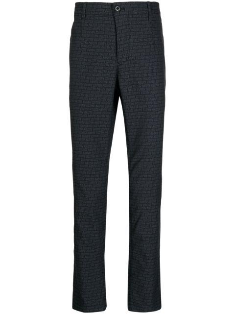logo-print water-repellent trousers by MASTER BUNNY EDITION