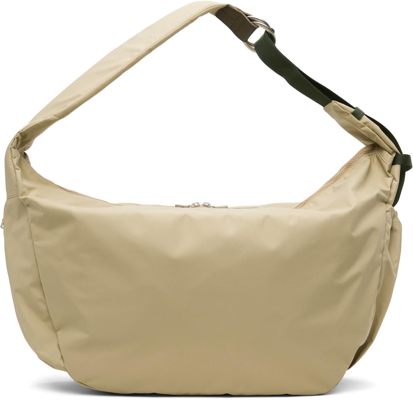 Beige Ark Solid L Shoulder Bag by MASTER-PIECE