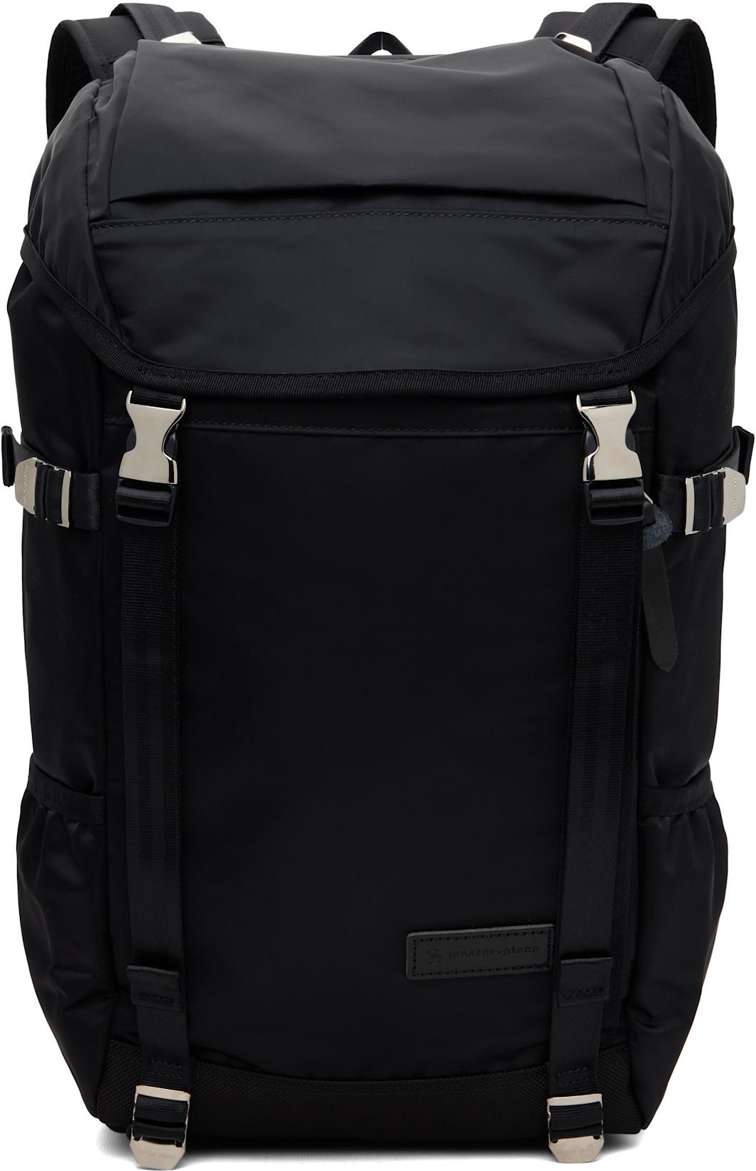 Black Lightning Flap Backpack by MASTER-PIECE