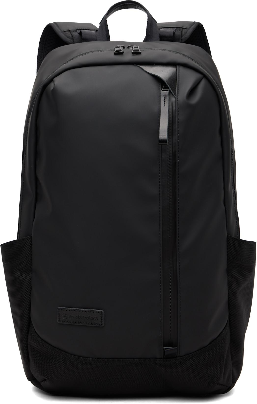 Black Slick M Backpack by MASTER-PIECE