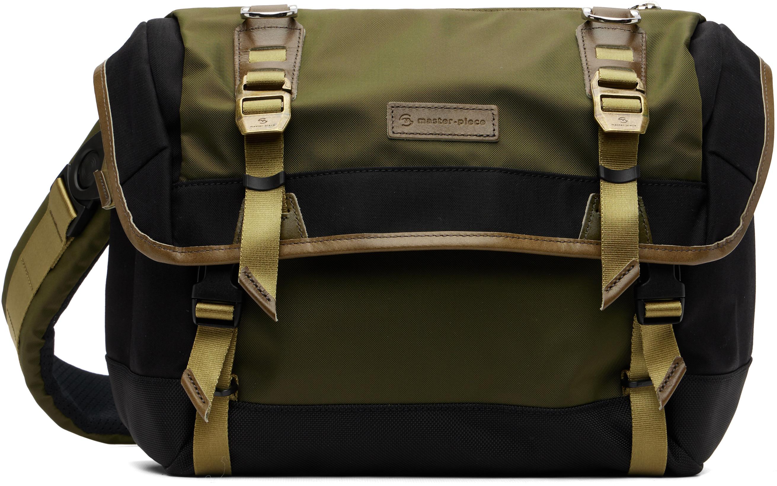Khaki Potential Messenger Bag by MASTER-PIECE