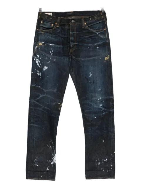 Edo paint-splatter jeans by MASTERCRAFT UNION