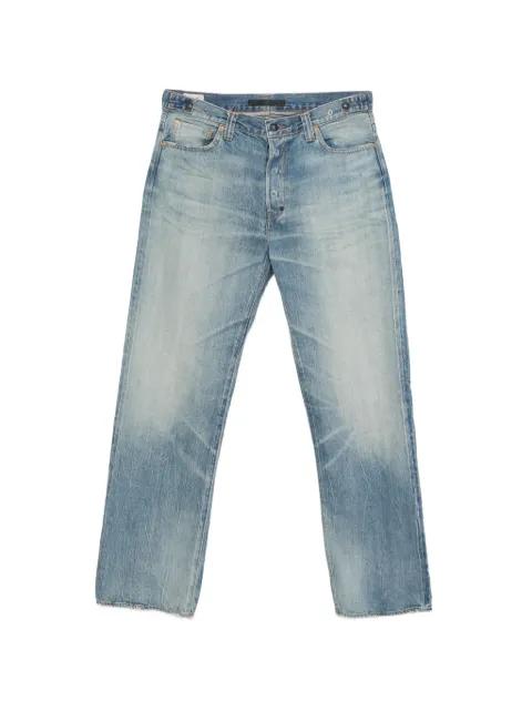 Showa logo-patch jeans by MASTERCRAFT UNION