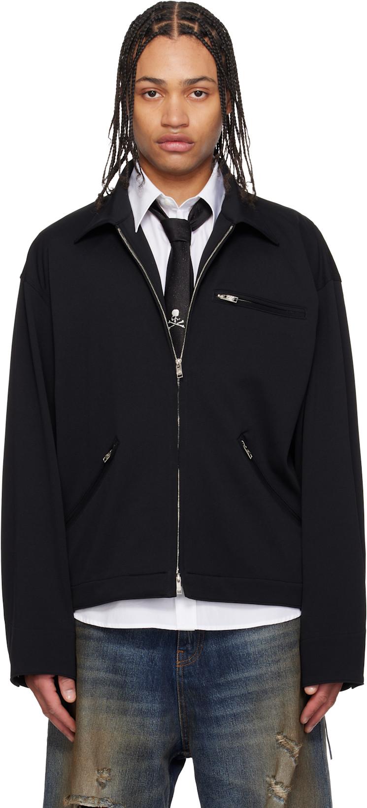 Black Jersey Detroit Jacket by MASTERMIND