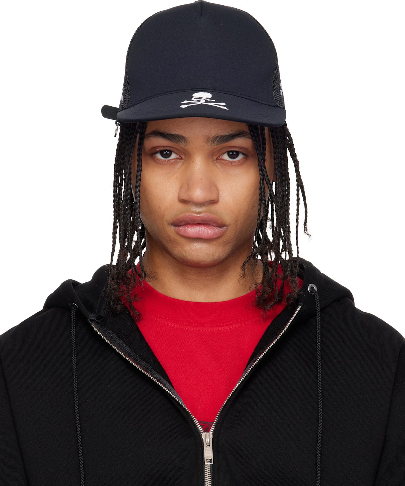 Black MJ Embroidery Cap by MASTERMIND