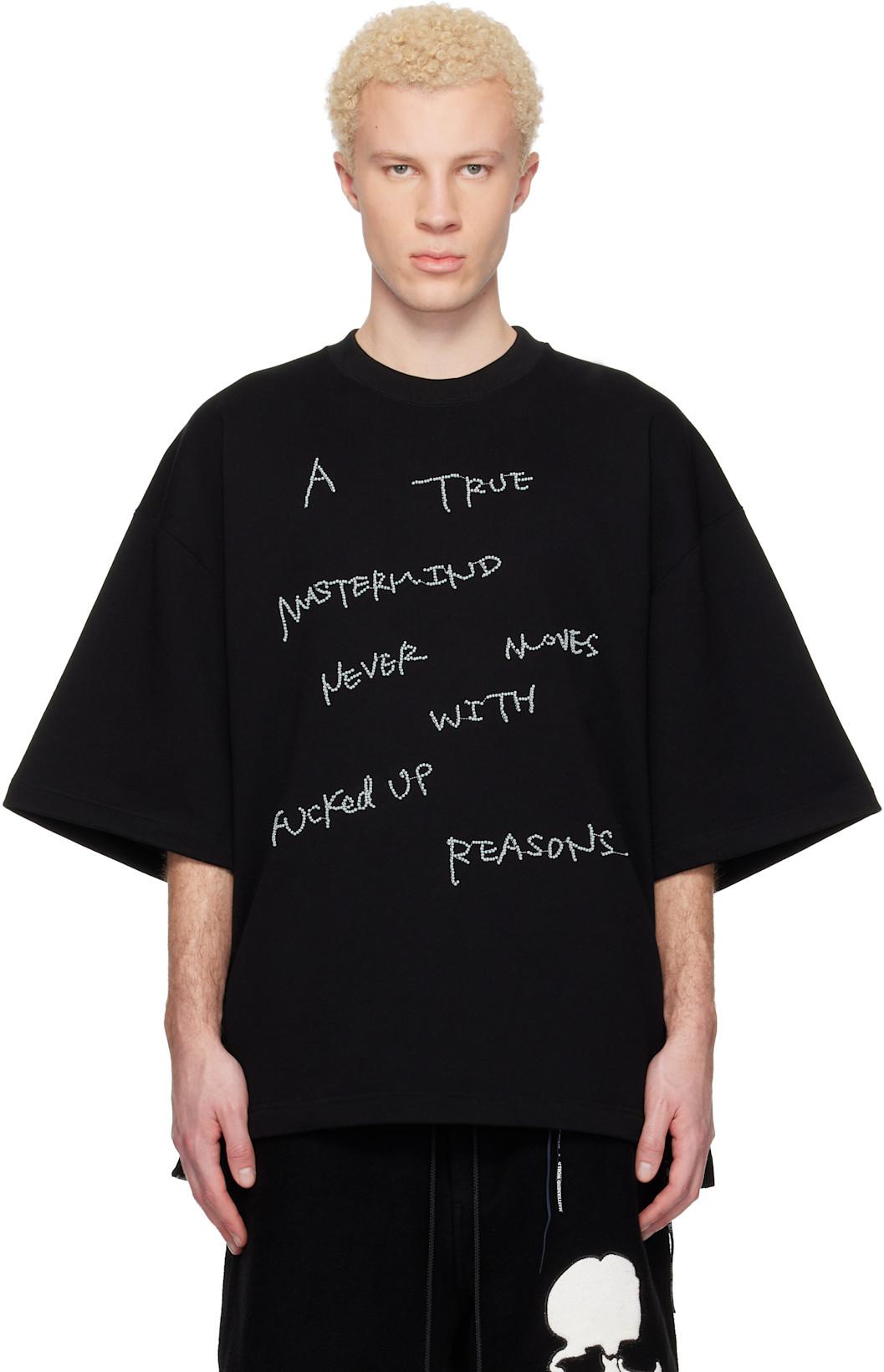 Black MW Decorated SS Sweatshirt by MASTERMIND