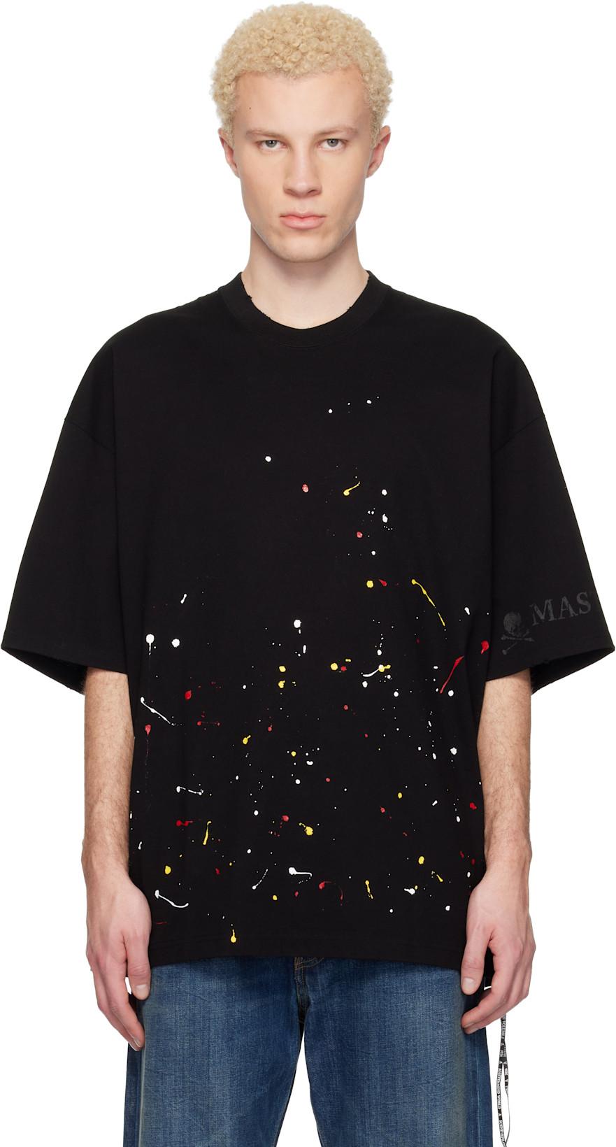Black MW Distressed SS T-shirt by MASTERMIND