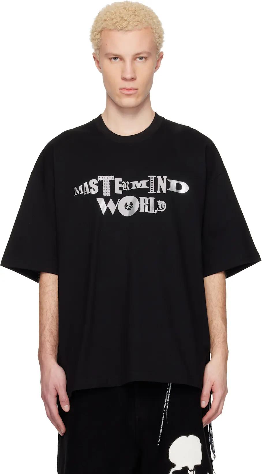 Black MW Foil Logo SS T-shirt by MASTERMIND