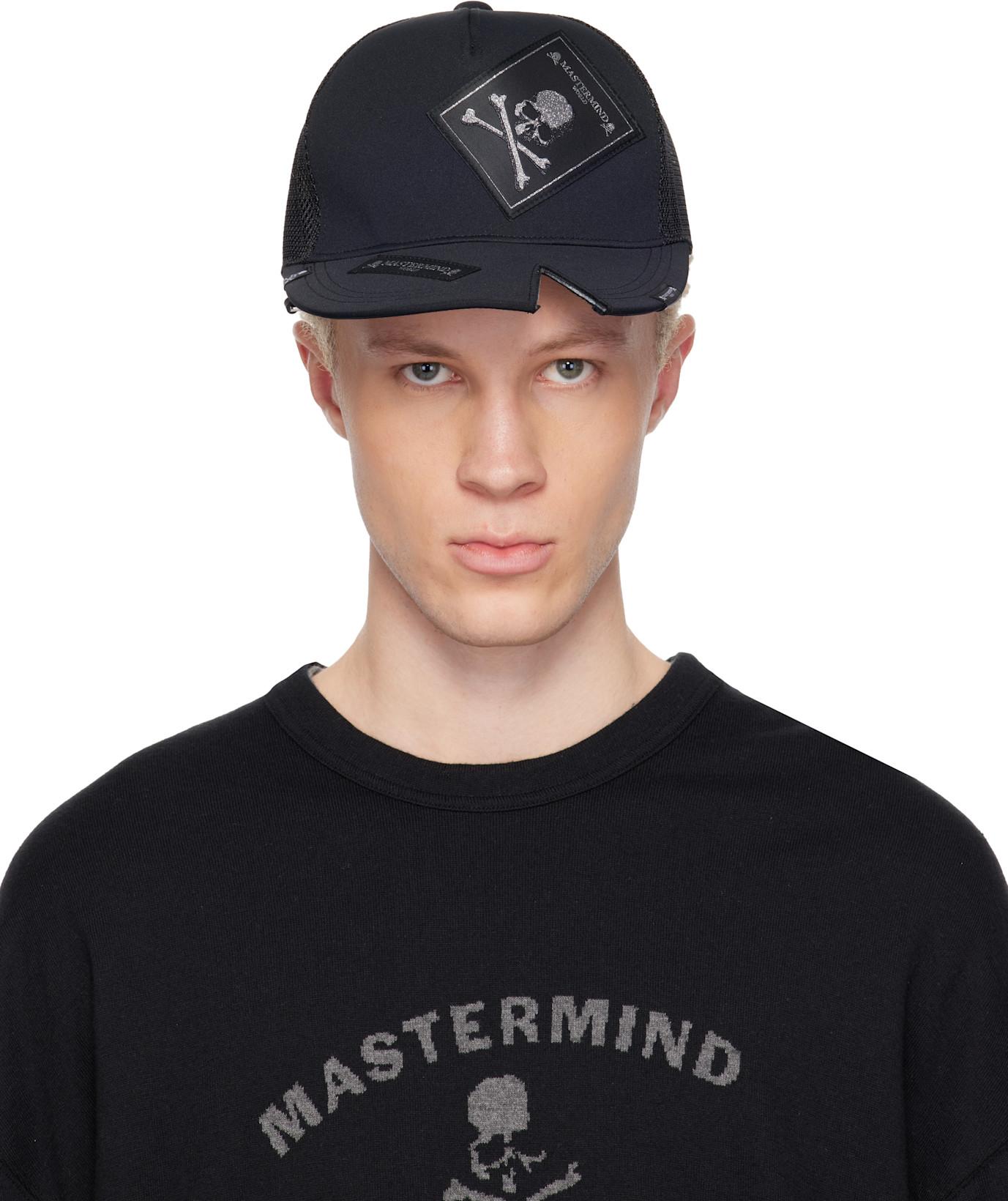 Black MW Tagged Cap by MASTERMIND