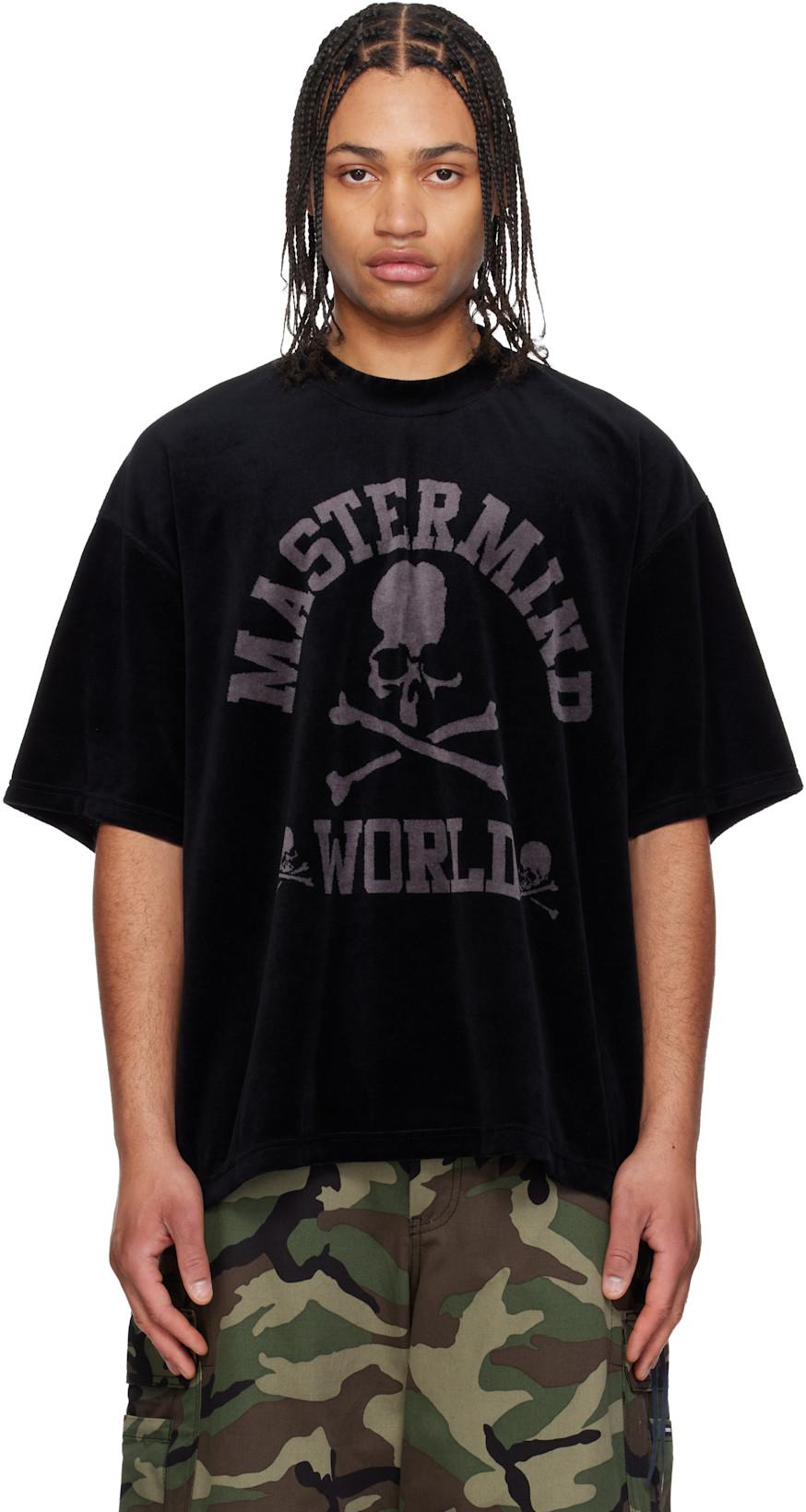 Black Velour T-shirt by MASTERMIND