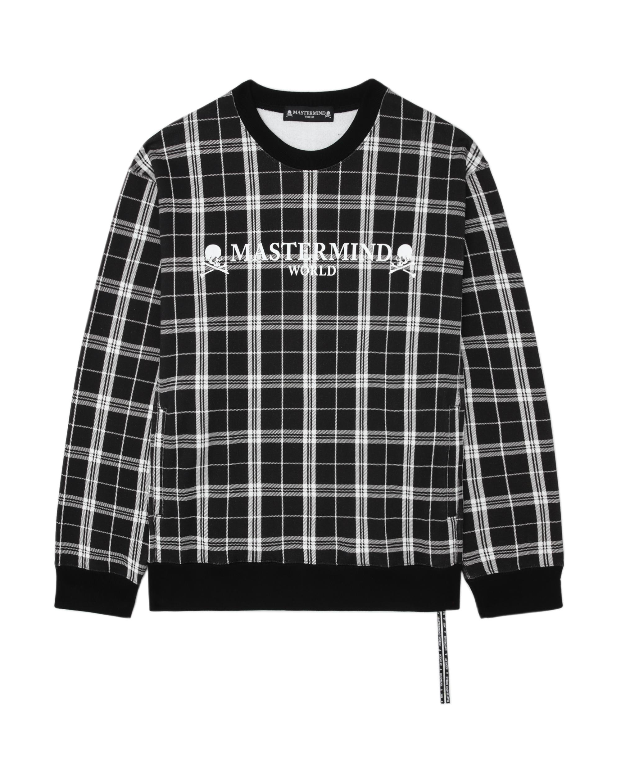 Checked logo sweatshirt by MASTERMIND