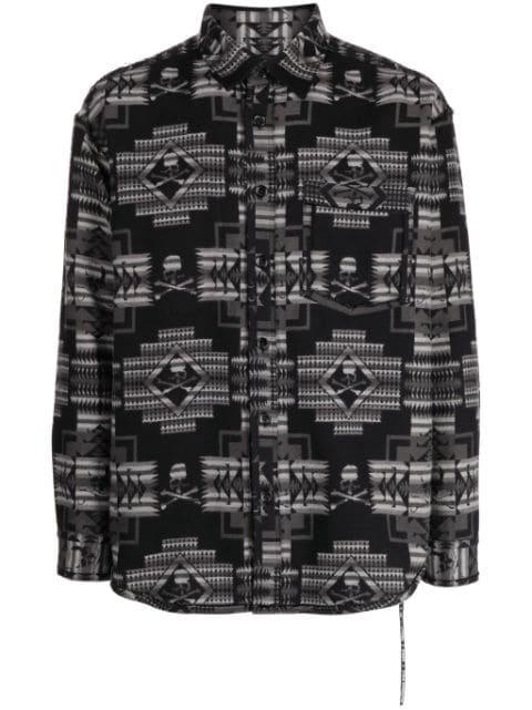 Chimayo jacquard cotton shirt by MASTERMIND
