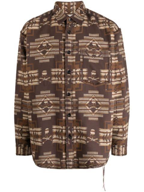 Chimayo jacquard cotton shirt by MASTERMIND