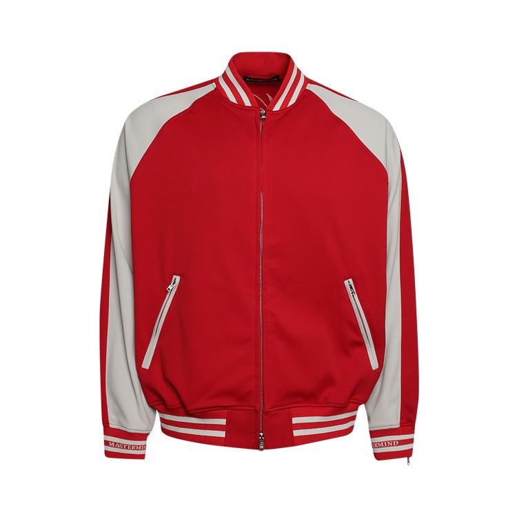 Mastermind World Shoulder Line Track Jacket 'Red/Greige' by MASTERMIND