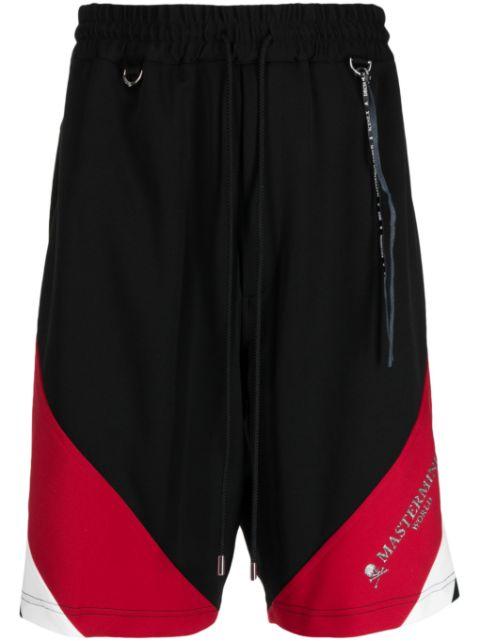 colour-block track shorts by MASTERMIND
