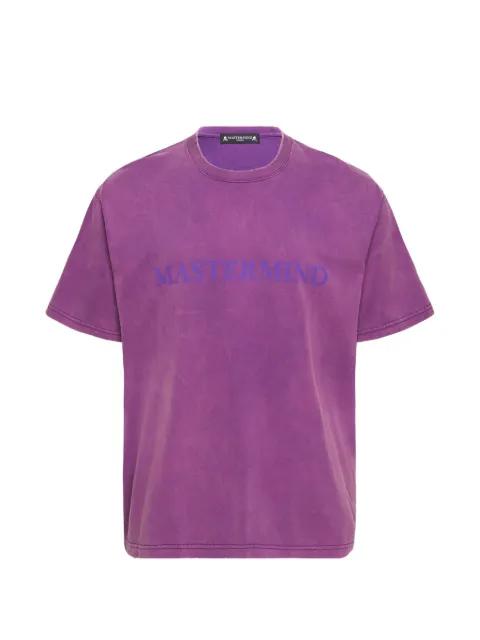 faded-effect logo-print T-shirt by MASTERMIND