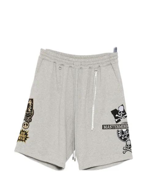logo-appliqué shorts by MASTERMIND