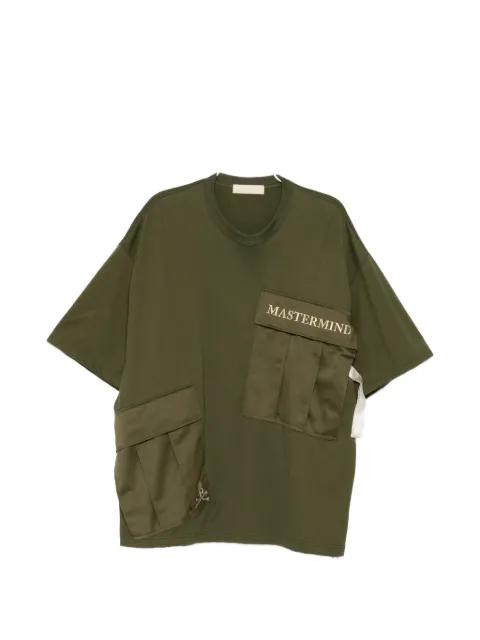 logo-embroidered T-shirt by MASTERMIND