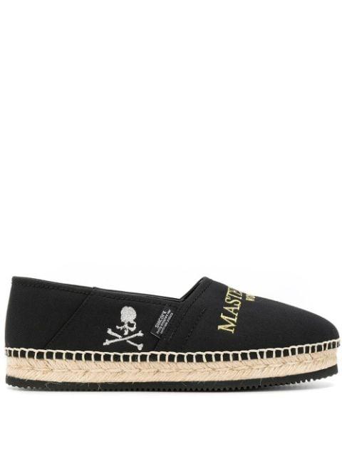 logo embroidered espadrilles by MASTERMIND