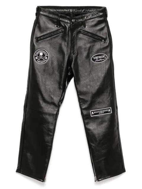 logo-patch trousers by MASTERMIND